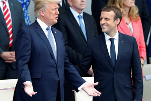 During Trump's Paris Visit, Macron Positions Himself As Intermediary ...